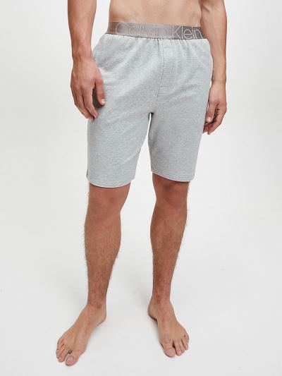 Calvin Klein Ruhák HU983067 | Calvin Klein Icon Férfi Pizsama Rövidnadrág Szürke